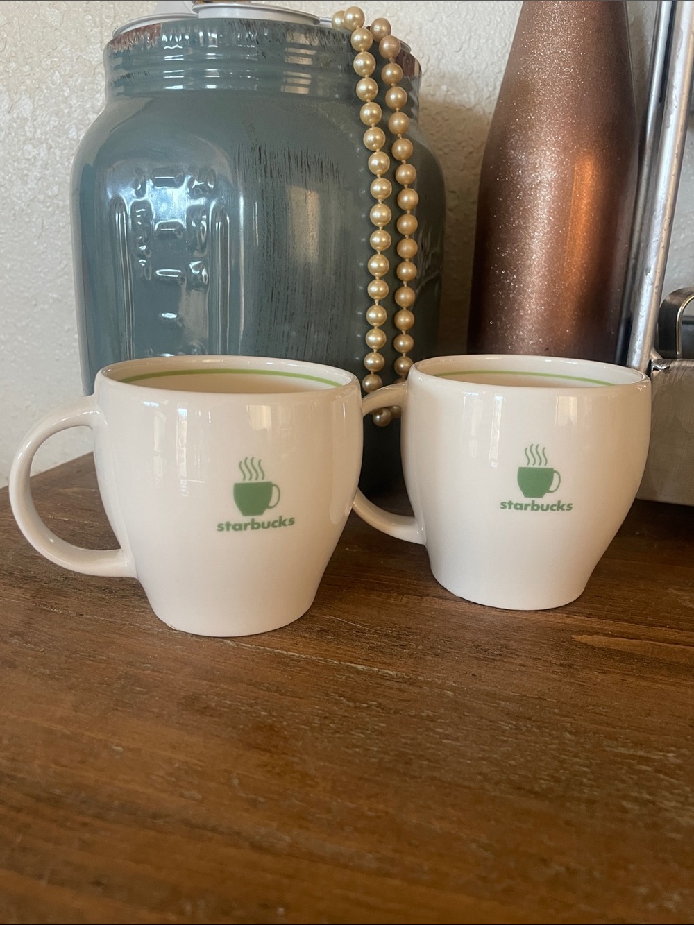 2003 Starbucks Barista Abbey mugs. Espresso Cups | Green Logo - Set of 2
7.5 oz